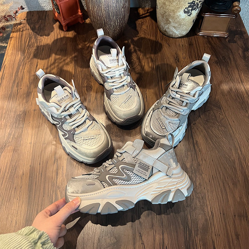 吸膜底老爹鞋女2026春季新款厚底增高运动鞋休闲女鞋百搭跑步鞋女,女鞋,时尚休闲鞋,淘宝优惠券,粉丝福利购,淘宝优惠卷