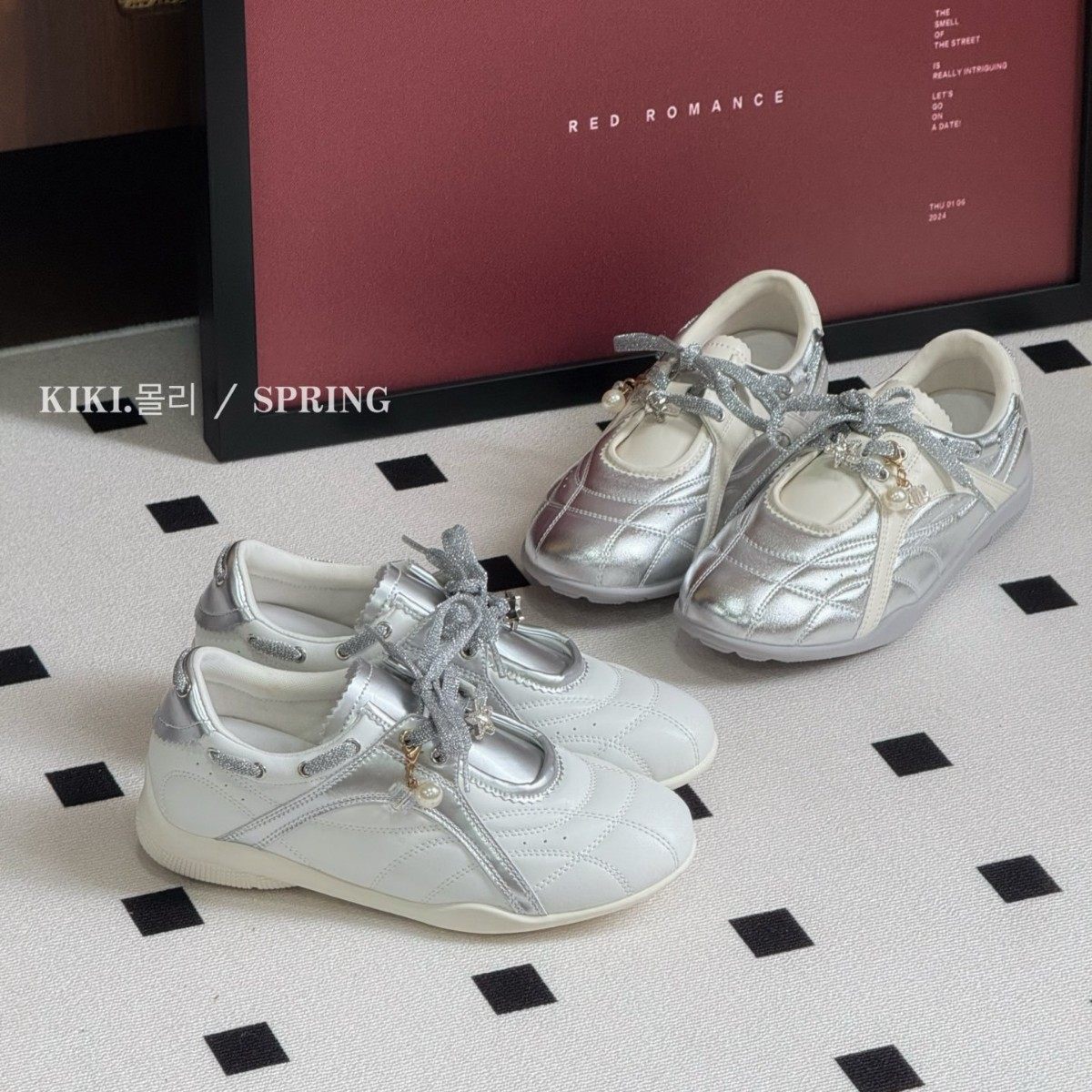 韩版增高百搭女2026早春新款厚底系带休闲拼色德训鞋阿甘鞋运动潮,女鞋,时尚休闲鞋,淘宝优惠券,粉丝福利购,淘宝优惠卷