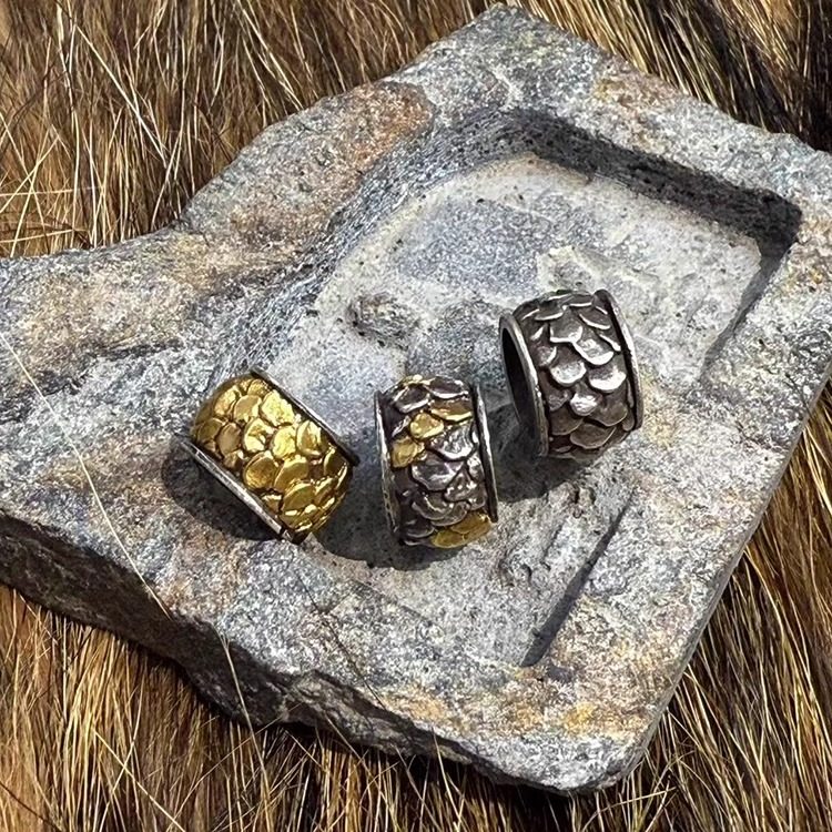 原创设计风小龙精致佛珠手工银