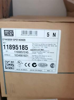 现货CFW500B10P0T4DB20，万高WEG变频器4KW，议价