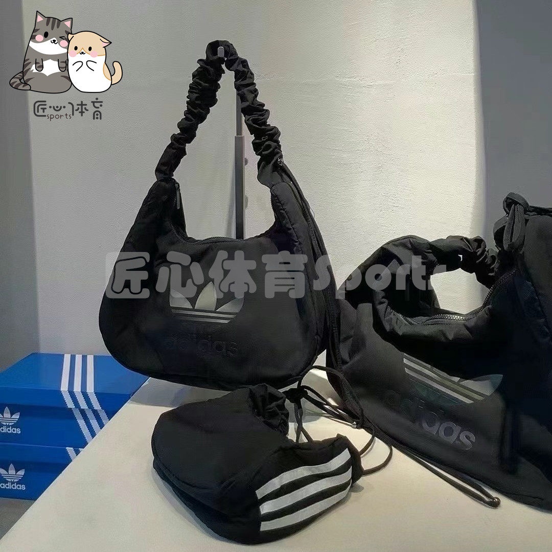 阿迪达斯ADIDAS三叶草女子新款尼龙斜挎包单肩包拎包云朵包JP0146