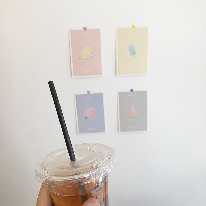 ins the republic of korea lovely Hand drawn card Wall decoration shot prop summer fresh cardin the Home accessories , Mural  category - from Buy2taobao.com to provide professional Taobao agent buy service