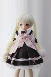 BJD.MDD娃用6分4分3分熊妹假发高温丝可爱小辫子