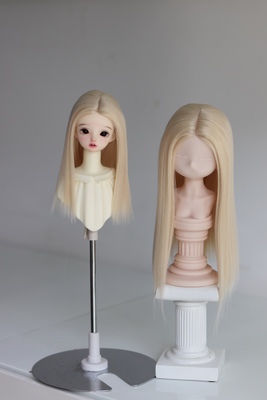 bjd 3 4 6分高温丝中分长直发毛坯假发可手改