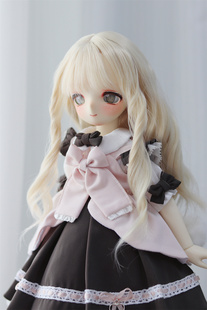 BJD.MDD娃用6分4分3分熊妹假发高温丝卷发中长发