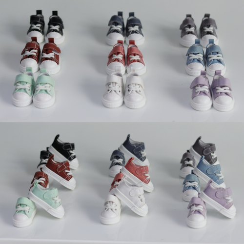 bjd鞋子3分4分6分娃鞋 BJD帆布鞋 休闲 低帮板鞋(微瑕)