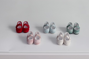 bjd 4分 六分绒面高跟鞋 娃鞋 小小跟 多色