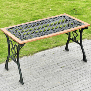 铸铁艺公园桌户外休闲桌子花园阳台庭院桌椅广场室外休闲雕花桌台