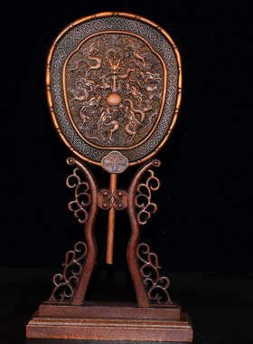 古玩杂项旧藏黄杨木雕刻摆件