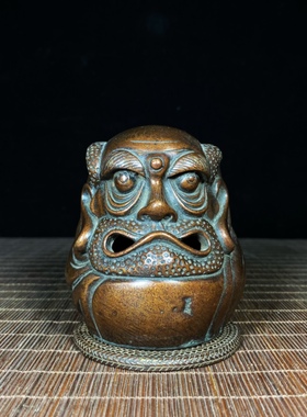 茶道铜雕旧藏雅致迷你