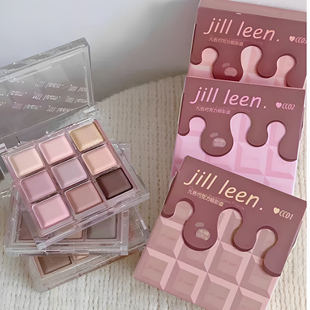 巧克力笨蛋盘 leen九色眼影盘低饱和白开水妆 随便画画都巨美jill