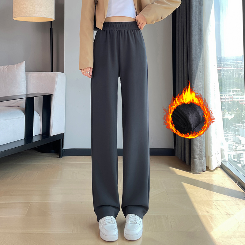 休闲裤子女装2025年秋冬季新款时尚简约气质女神范通勤百搭松紧裤