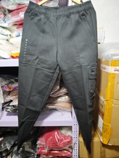 李宁 反伍系列 工装休闲收口运动针织长裤 男款 黑色aklq743-1