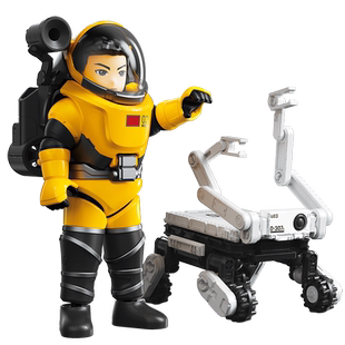 布鲁可流浪地球2笨笨联名航天员正版小颗粒积木机械狗模型玩具