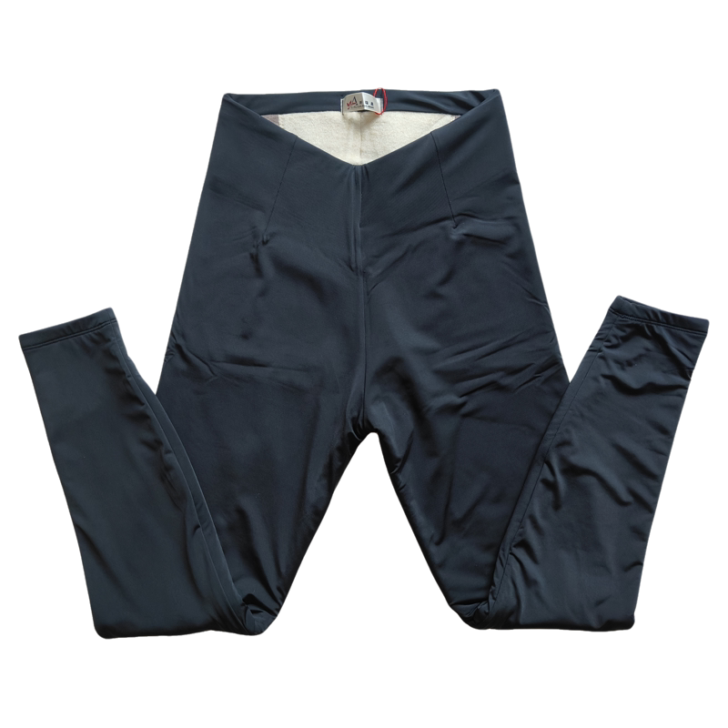 斯瑞晨女羊驼绒二层中厚加绒光面高腰蚕丝护腰全无缝保暖裤1360B