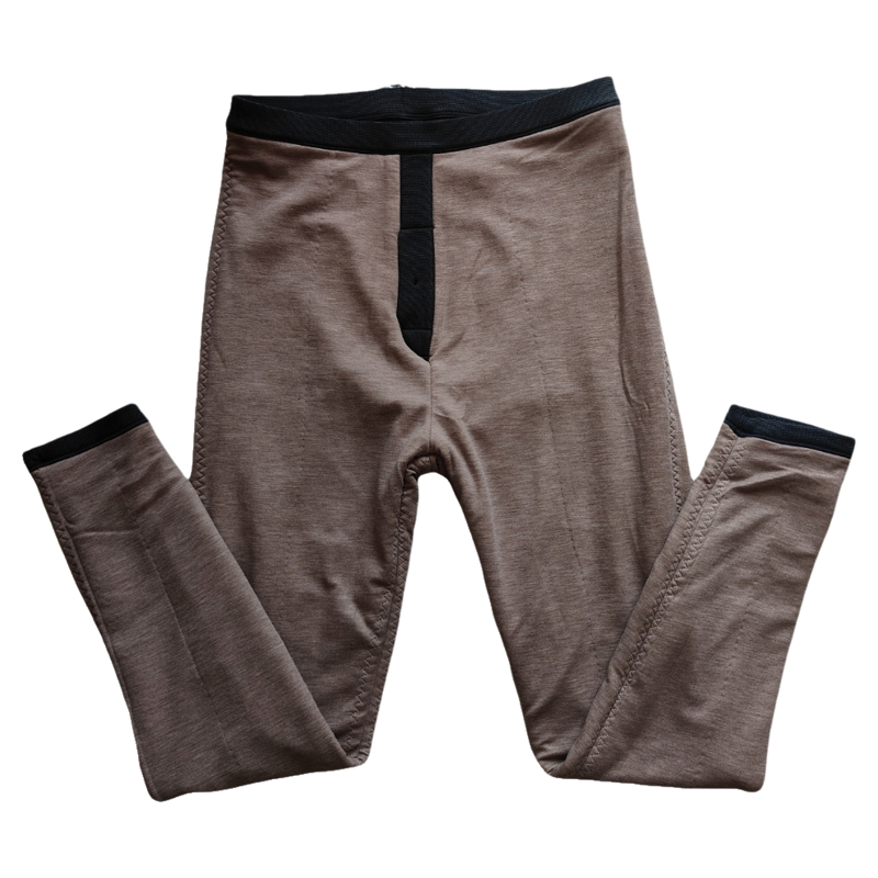 斯瑞晨男士舒绒条100%羊毛裤针织保暖裤中厚高腰打底裤男士棉裤