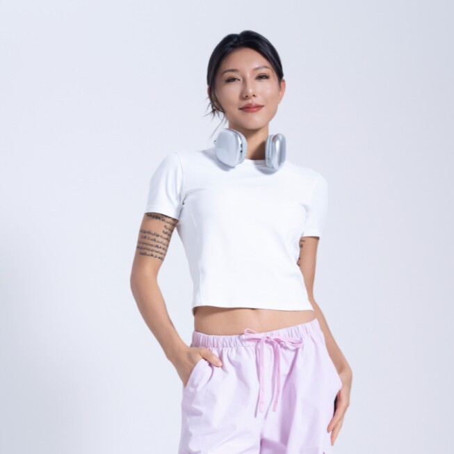 yuyuanna2025新款女款短袖T恤夏季圆领短袖T恤休闲百搭修身上衣