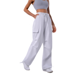 裤 Yuyuanna女士秋冬加绒薄绒伞兵裤 子两穿工装 保暖痞雅裤 休闲时尚