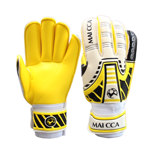 麦卡足球门将手套专业守门员手套护指乳胶手套龙门手套带护指手套