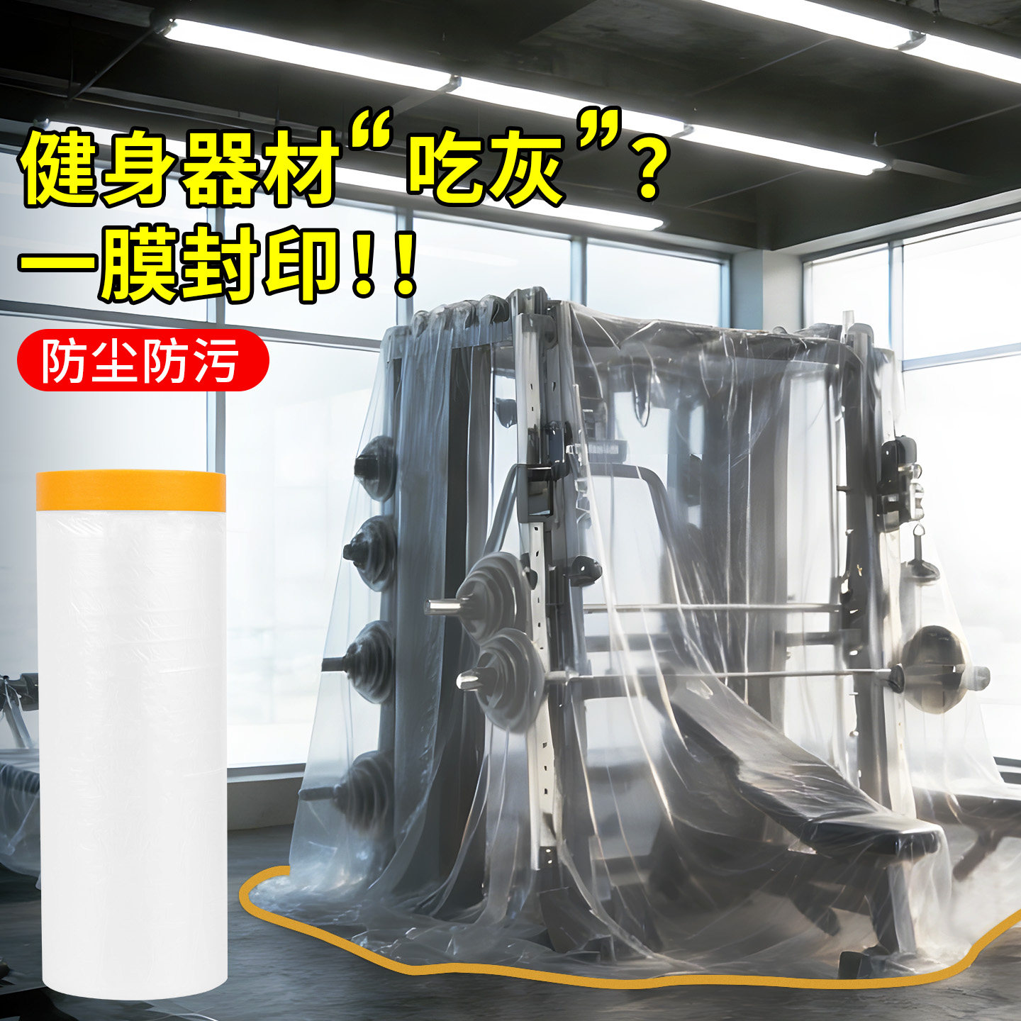 跑步机防尘罩透明塑料罩防尘套通用防尘罩搬家收纳整理存放防水