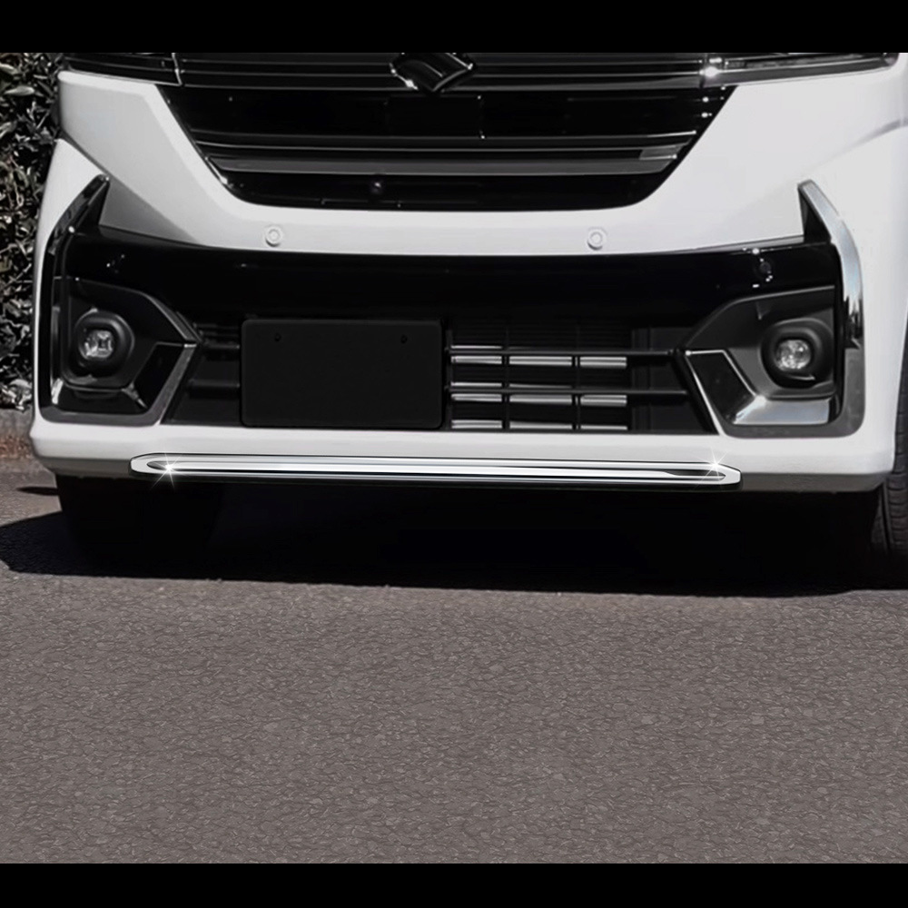 适用24款铃木SPACIA/SPACIA Custom MK04系前唇饰条前保险杠亮片