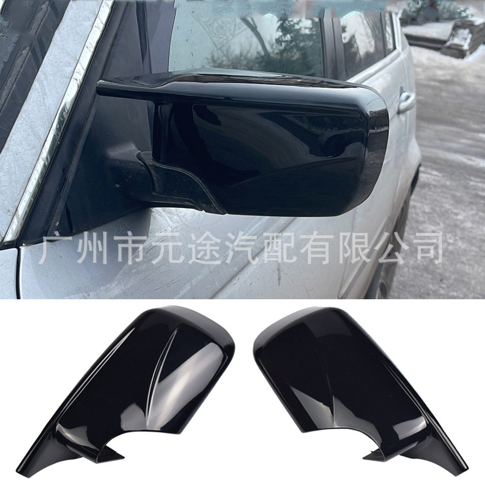 适用于宝马E46 1998-2005替换牛角款碳纤维后视镜壳外壳配件现货