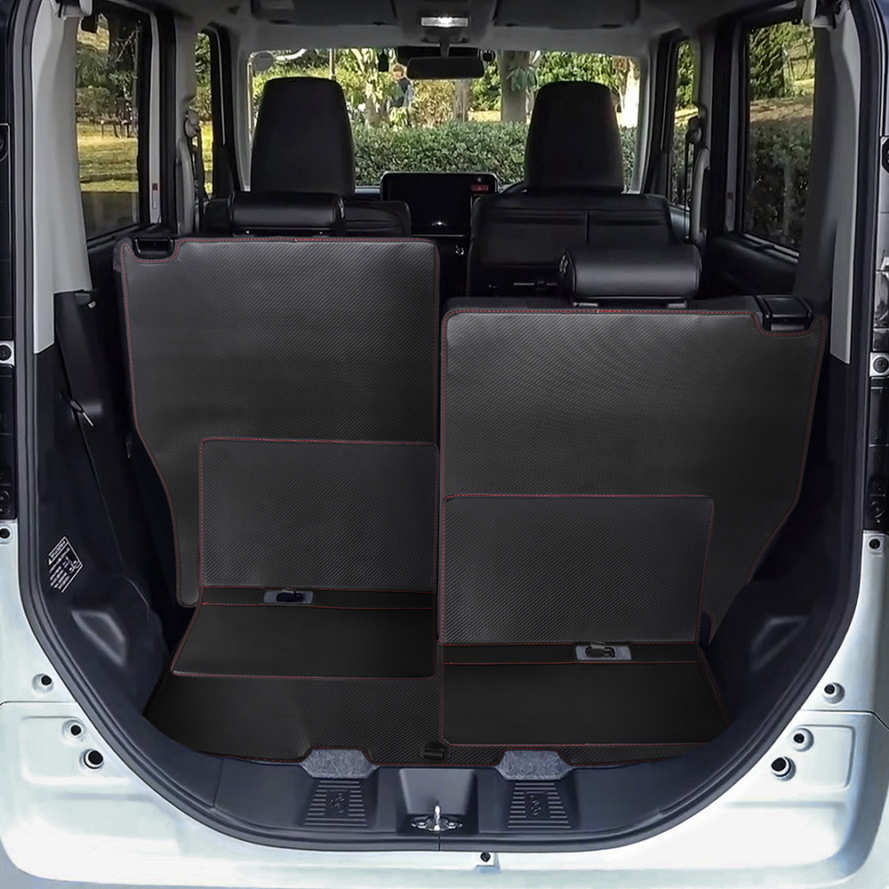 适用24款铃木SPACIA/SPACIA Custom MK04后备箱垫尾箱垫皮革装饰