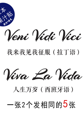人生万岁草本果汁纹身贴
