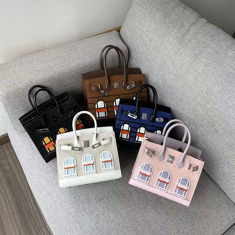 爱马仕白房子包包平替小房子
