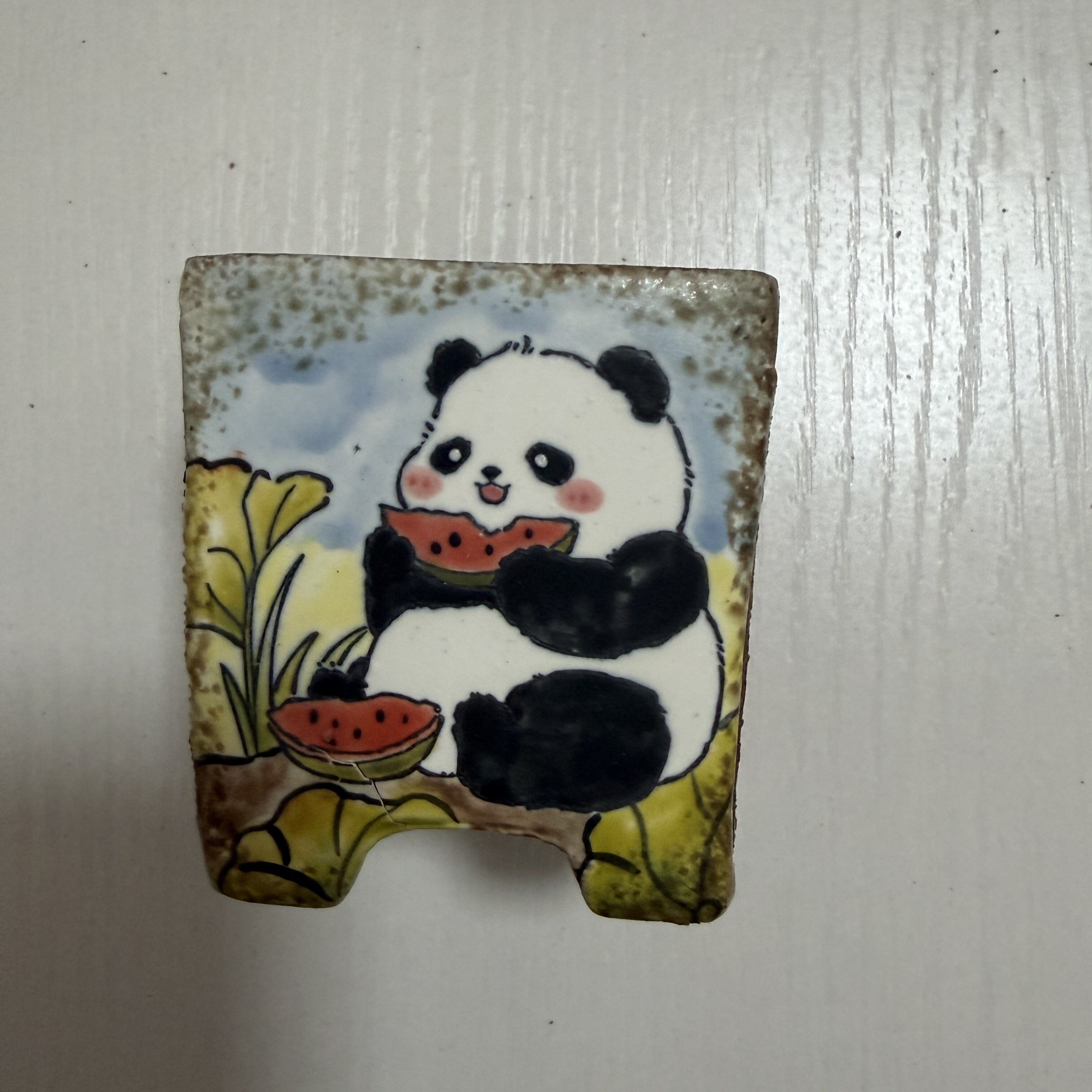 手绘多肉花盆釉烧陶瓷精工卡通网红可爱精美花盆