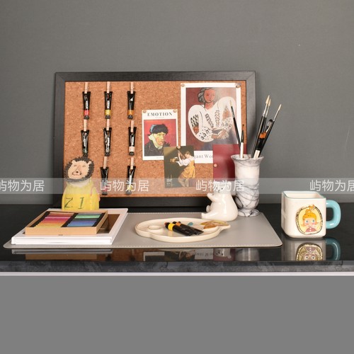 屿物为居 现代样板间书桌画画儿童房女儿房绘画主题家居饰品摆件