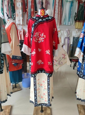 原创锦绣蝶羽清汉女重工刺绣晋商少奶奶服装中国风民族服饰秋双层