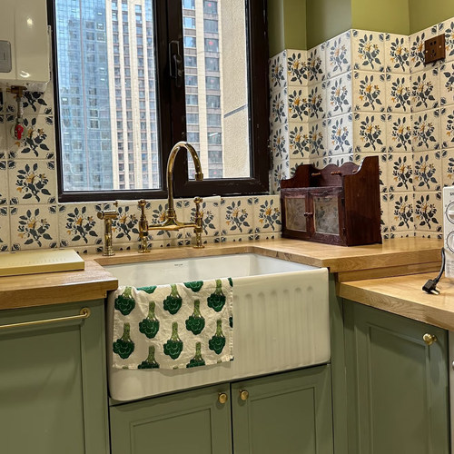 SenJa美式复古厨房陶瓷水槽