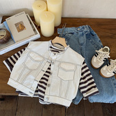 儿童马甲内搭两件套2024新款 中小童 童装 男童春夏款 衣服宝宝韩版