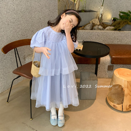 女童裙子韩版夏季新款连衣裙纱裙