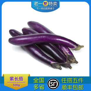老一特卖 新鲜  长茄子 长茄  500g杭茄