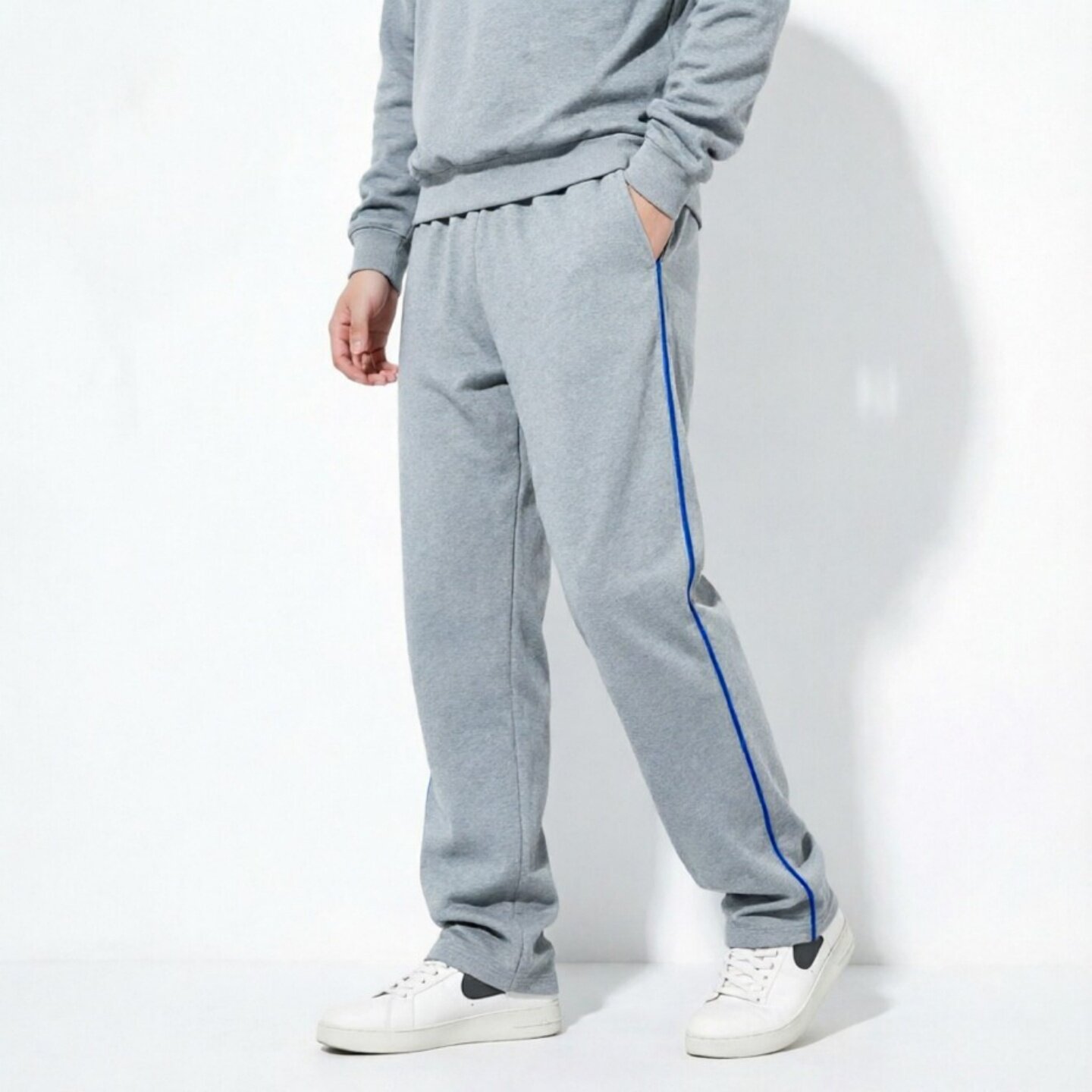 定做男女春夏灰色宝蓝校服裤子