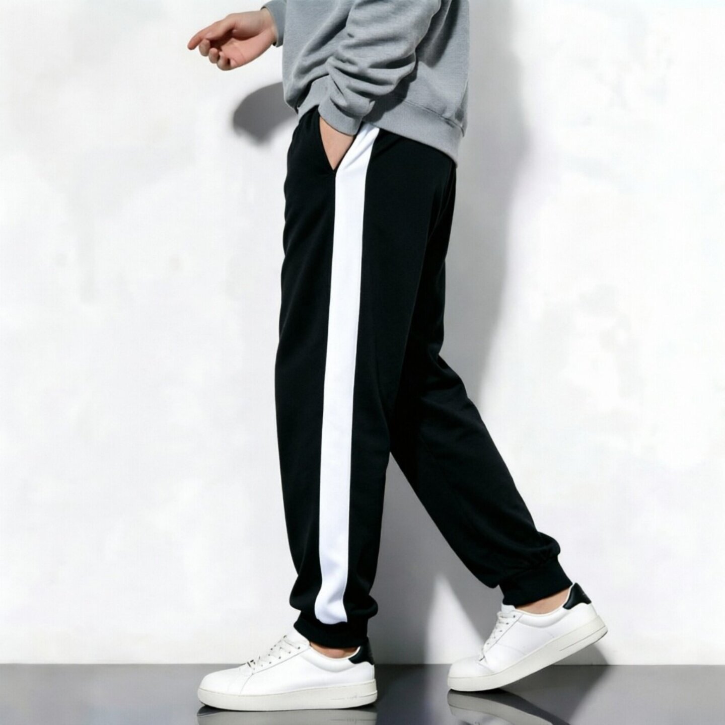 抓绒经典4厘米收脚口同款校服裤