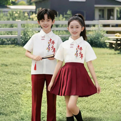 儿童六一合唱演出服国风幼儿园毕业照班服小学生朗诵比赛表演服装