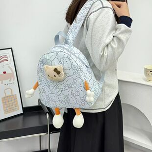 沐里沐气少女可爱日系KT卡通双肩包出游休闲背包学生小书包儿童