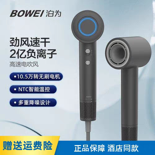 泊为B18电吹风负离子大风力风筒