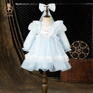 DO.CAT冰雪奇缘爱莎公主裙女童春秋季艾莎生日衣服儿童爱连衣裙子