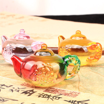 光祖水晶玻璃镇纸练字用装饰摆件