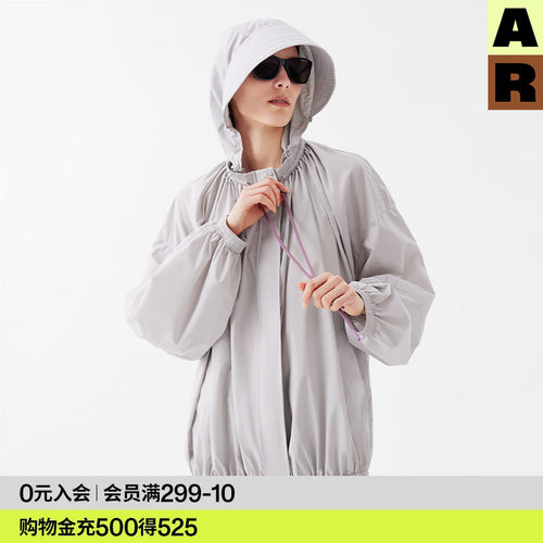 AR原创设计防晒衣外套UPF50+轻薄透气款户外运动防晒服防紫外线女