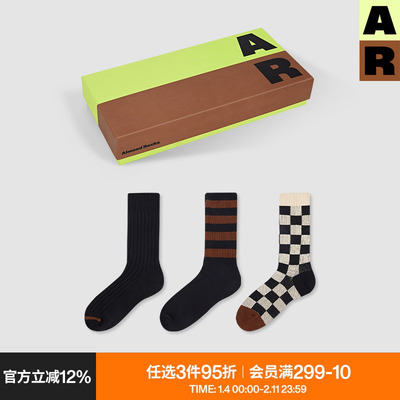 AlmondRocks男女同款中筒袜