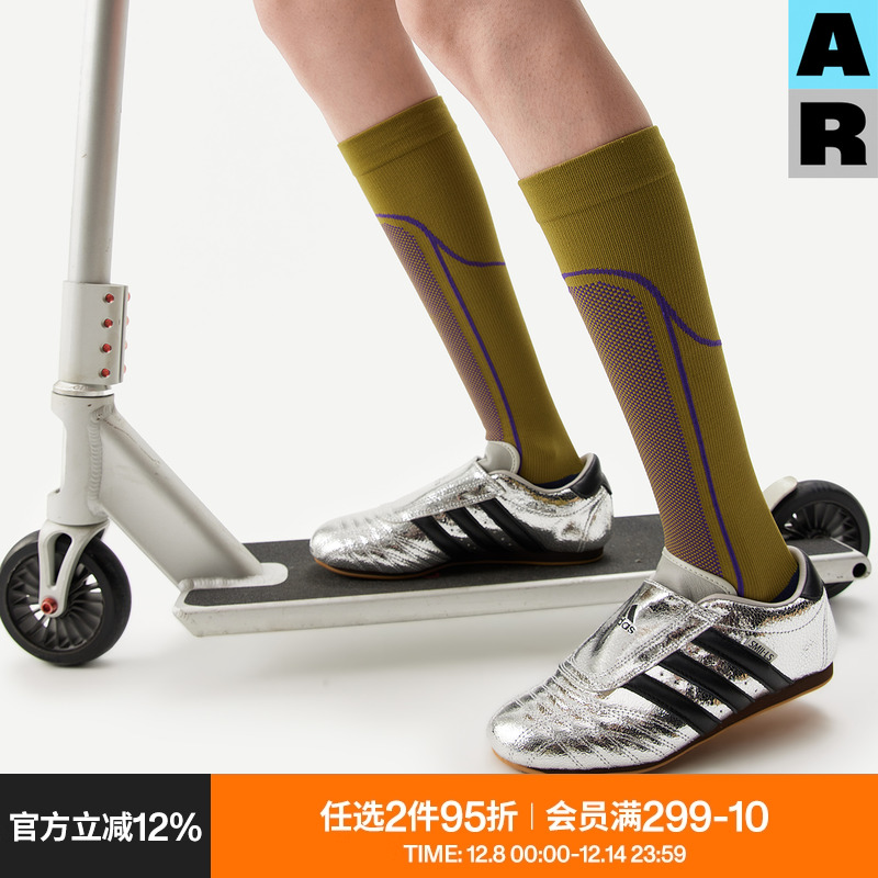 AR小腿运动压力袜子女秋冬款跑步跳绳骑行弹力瘦腿压缩袜长筒袜