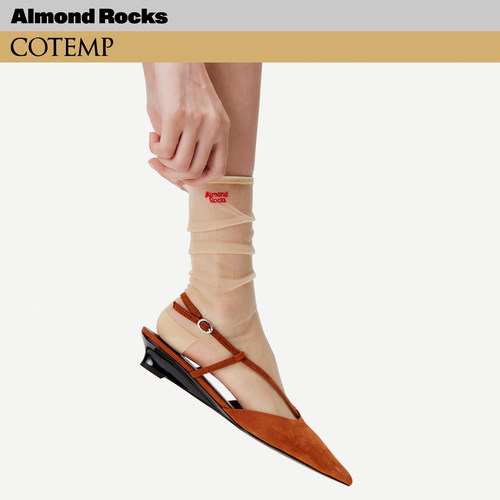 AR x COTEMP联名合作款卡丝袜子女款中筒玻璃丝水晶袜春夏堆堆袜