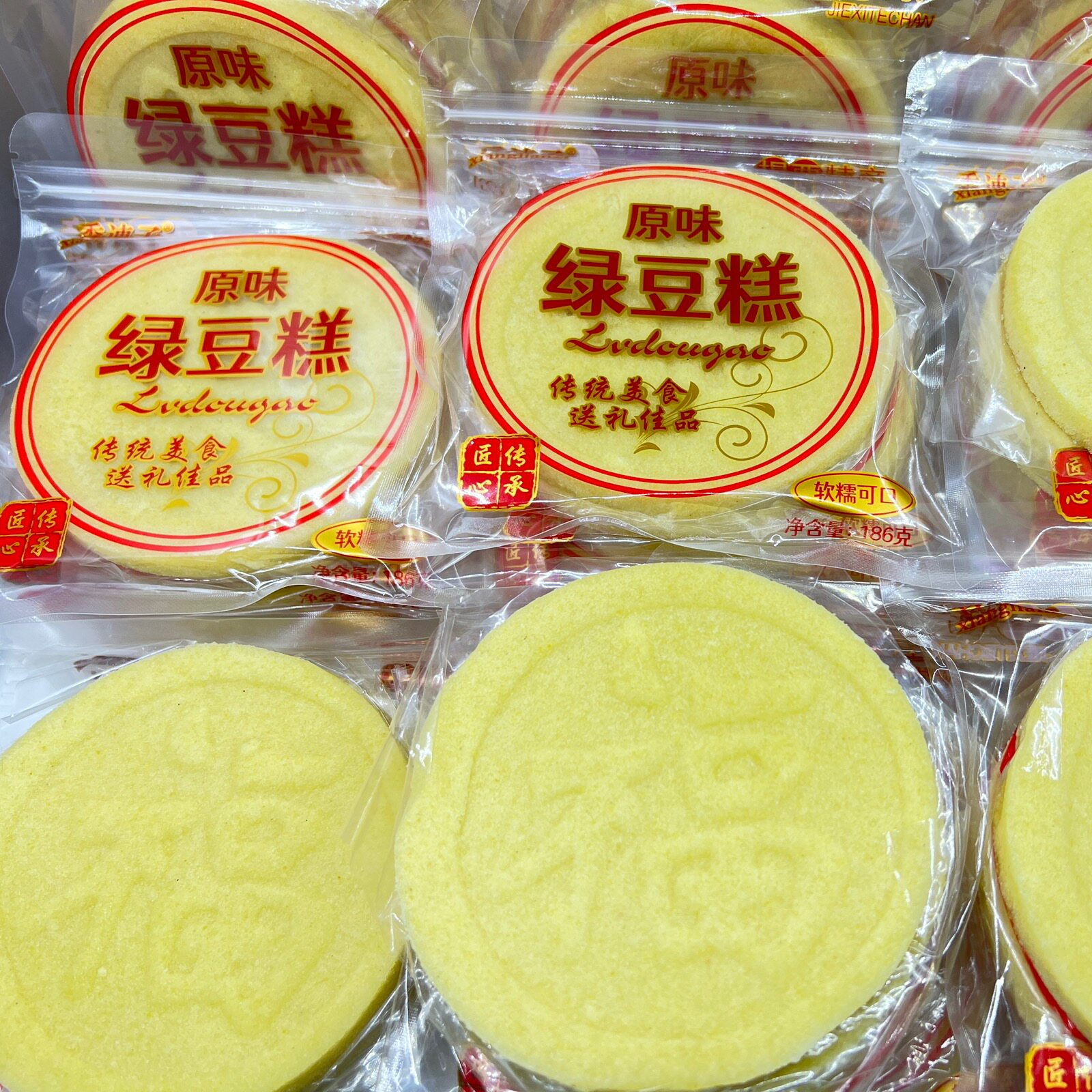 绿豆糕揭西特产河婆美食传统制作工艺老牌子佳品营养丰富原汁原味