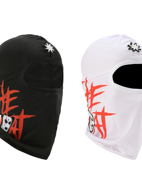 GTB/Ghettobro字体印花防风防晒防尘滑雪骑行面罩超Drill嘻哈头套