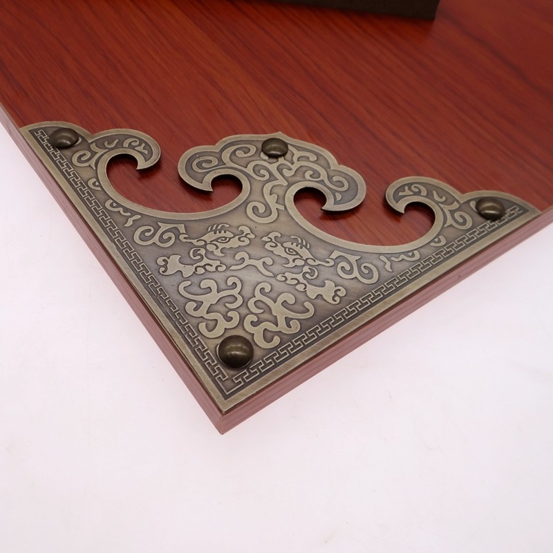 中式仿古黄铜大门包角全铜木门包边角码铜护角雕花角片角花铜配件